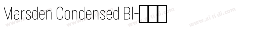 Marsden Condensed Bl字体转换 Marsden Condensed Bl字体转换